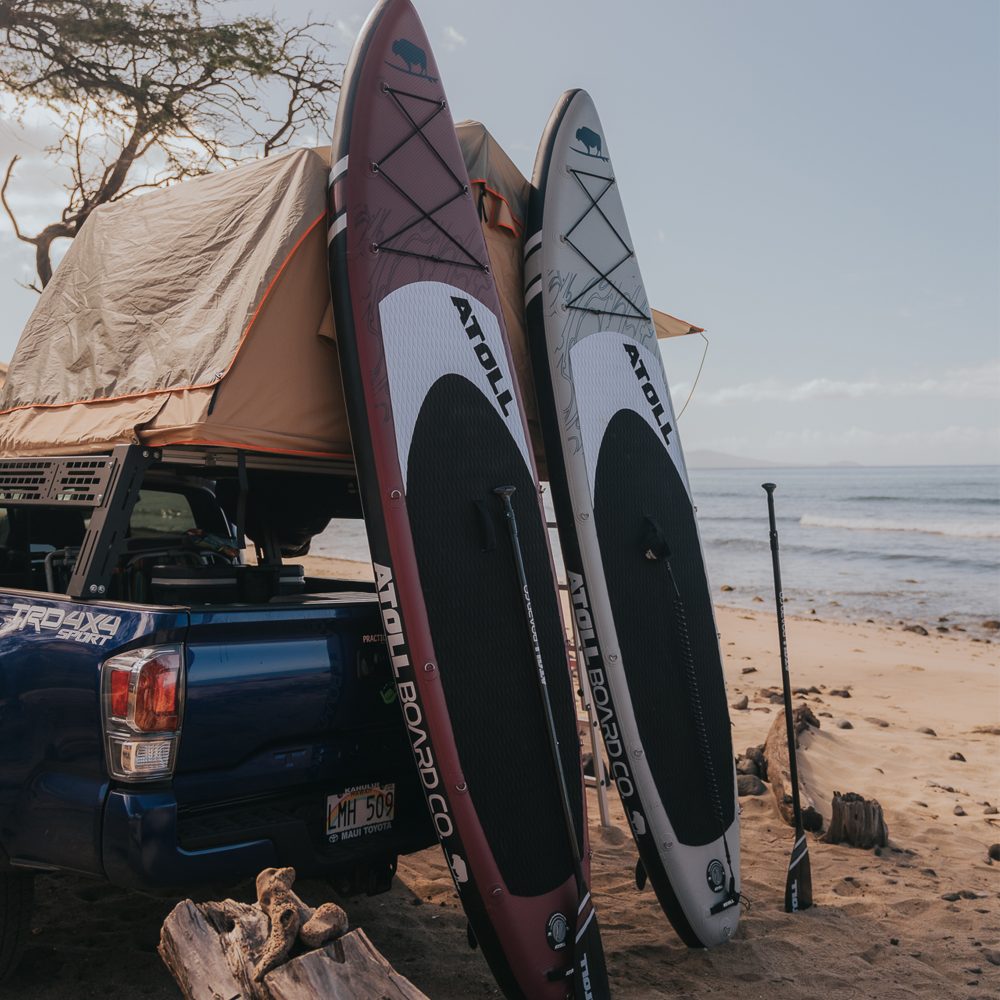Atoll paddle board red and gre