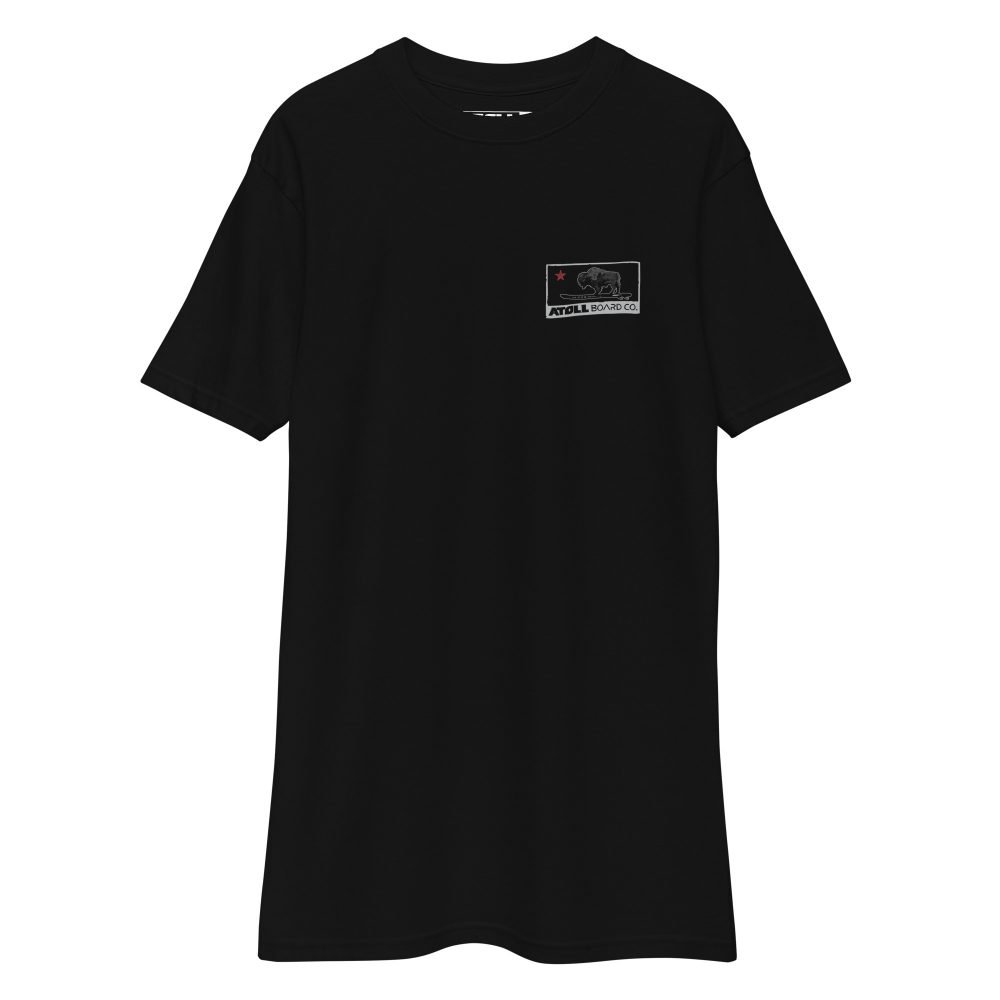 Men’s Heavyweight Tee with Atoll Republic Design - Image 3