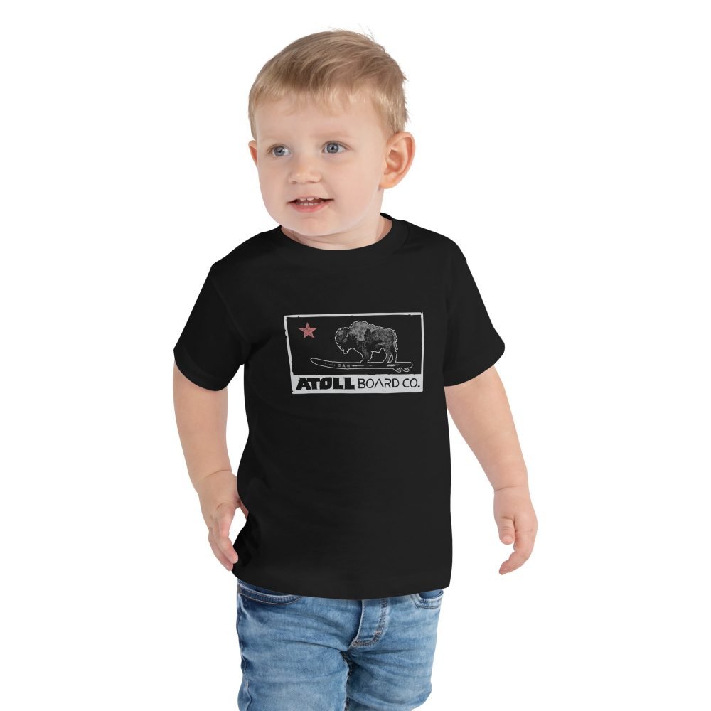 Toddler Short Sleeve Tee with Atoll Republic Graphic - Image 2