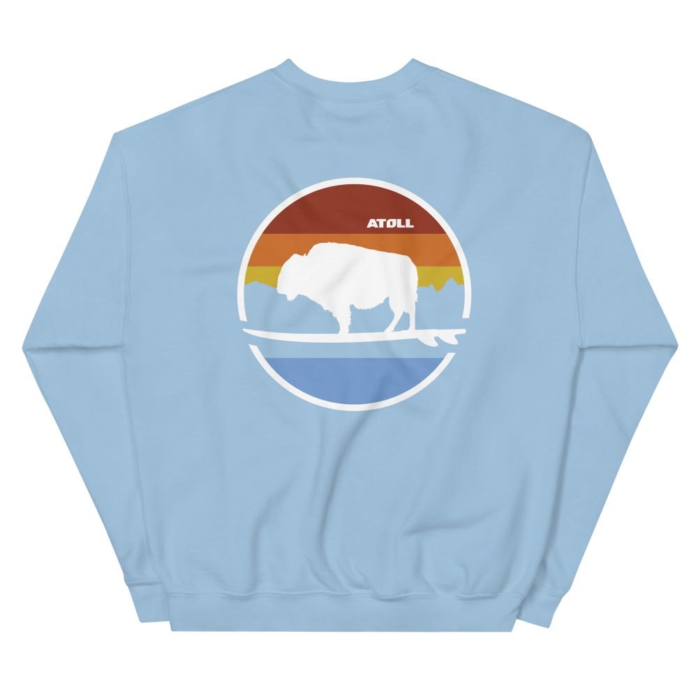 Unisex Crew Neck Sweatshirt with Atoll Landscape Graphic - Image 20