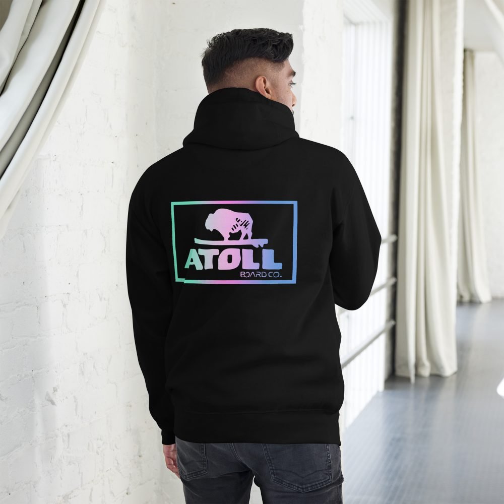 Unisex Hoodie with Atoll Color Blend Graphic - Image 2