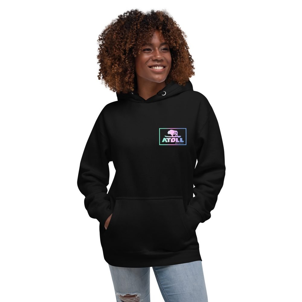 Unisex Hoodie with Atoll Color Blend Graphic - Image 5
