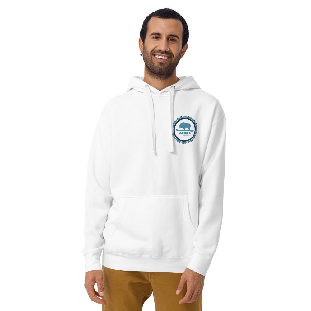 Unisex Hoodie with Atoll Paddle Boarding Wrecked My Life Graphic - Image 2
