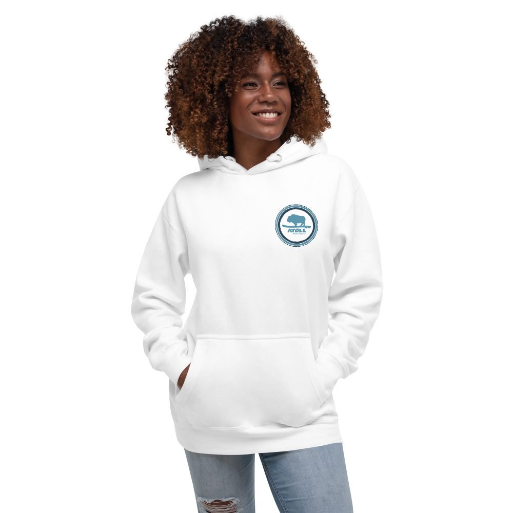 Unisex Hoodie with Atoll Paddle Boarding Wrecked My Life Graphic - Image 4