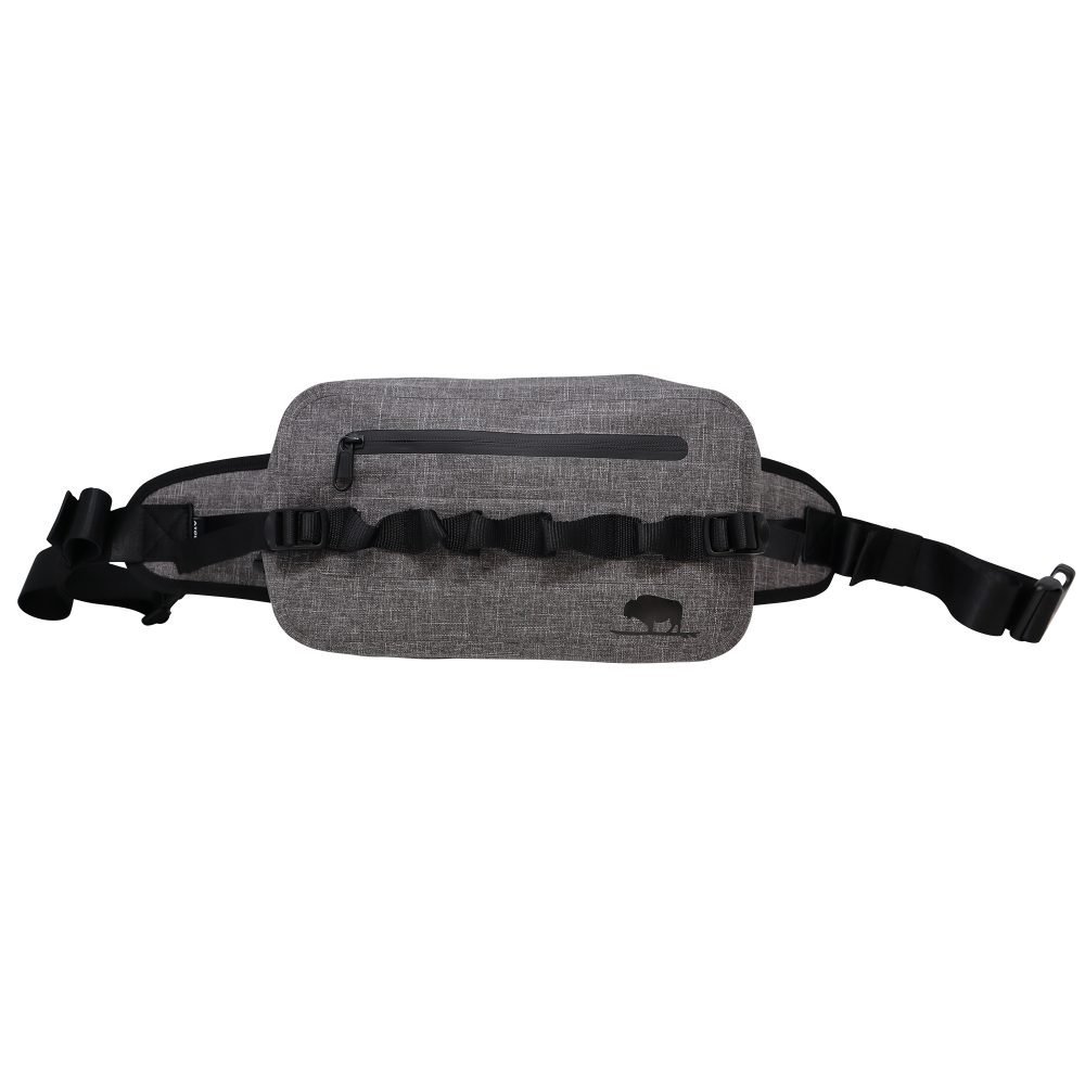 Atoll dry bag waist pack grey front