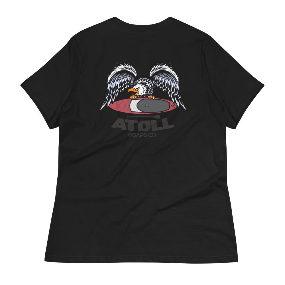 Women's Relaxed T-Shirt with Atoll Eagle Graphic