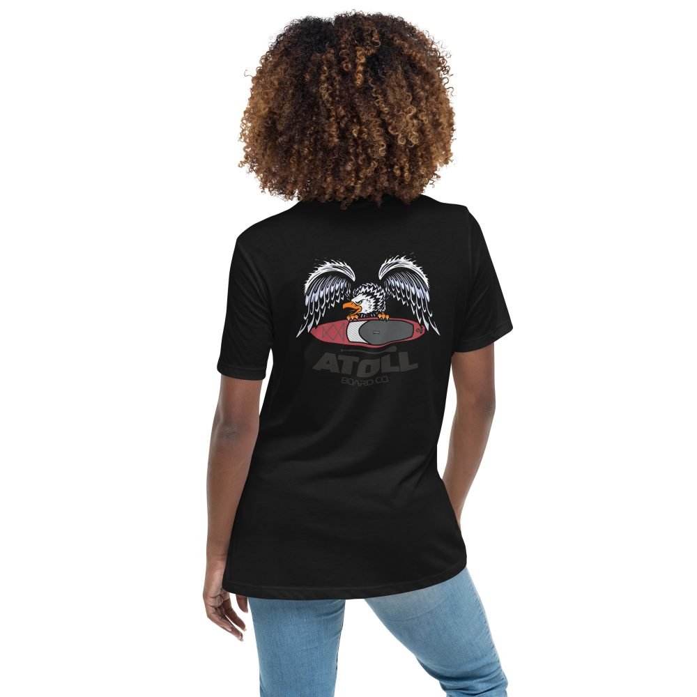Women's Relaxed T-Shirt with Atoll Eagle Graphic - Image 2