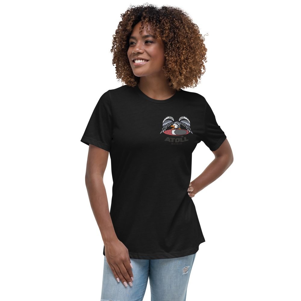Women's Relaxed T-Shirt with Atoll Eagle Graphic - Image 3