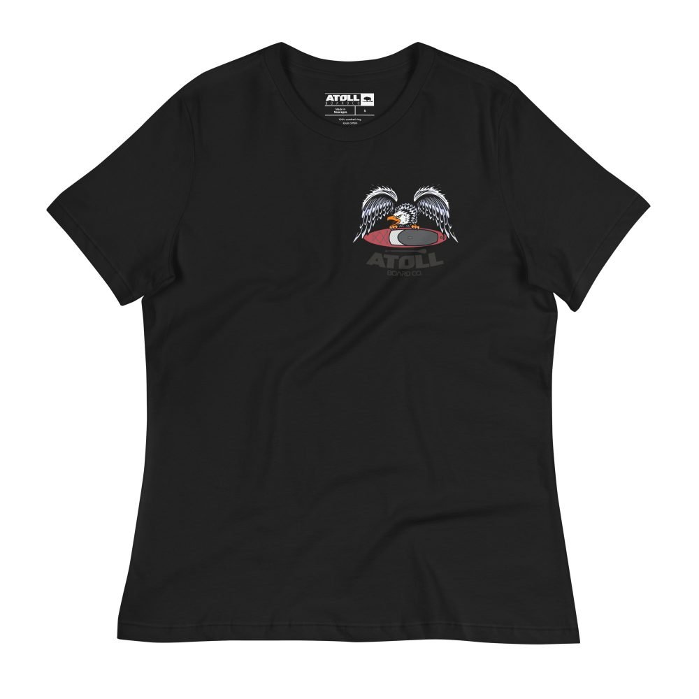 Women's Relaxed T-Shirt with Atoll Eagle Graphic - Image 6