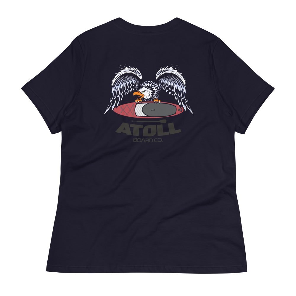 Women's Relaxed T-Shirt with Atoll Eagle Graphic - Image 5