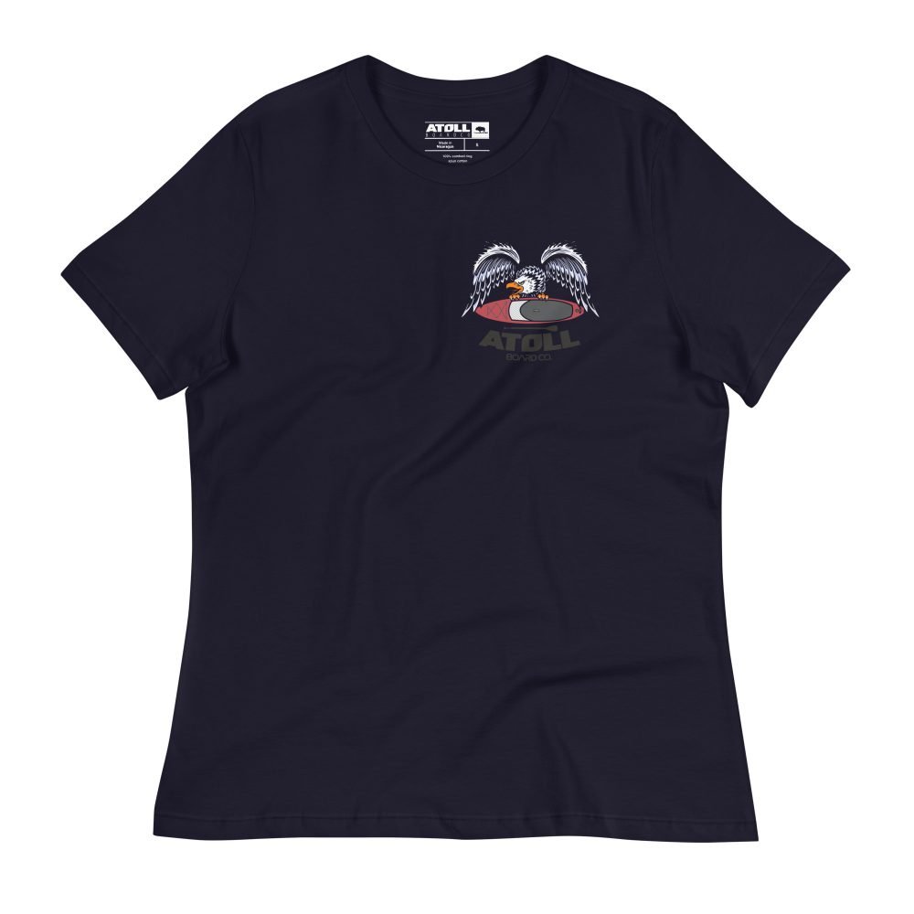 Women's Relaxed T-Shirt with Atoll Eagle Graphic - Image 4