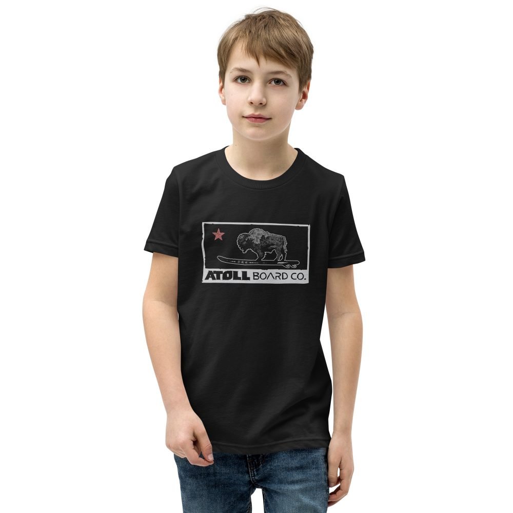 Youth Short Sleeve T-Shirt with Atoll Republic Graphic - Image 3